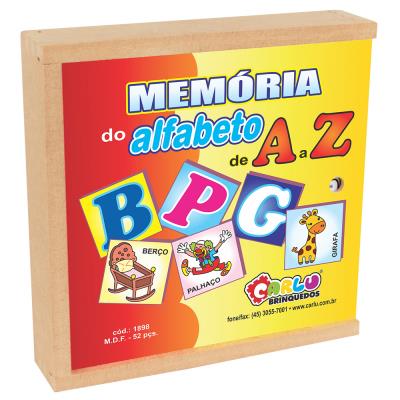 MEMÓRIA DO ALFABETO DE A A Z - 1898